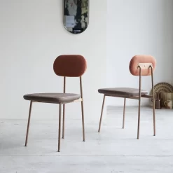 Yutapi - Chaise Sienna Choco En Cuir