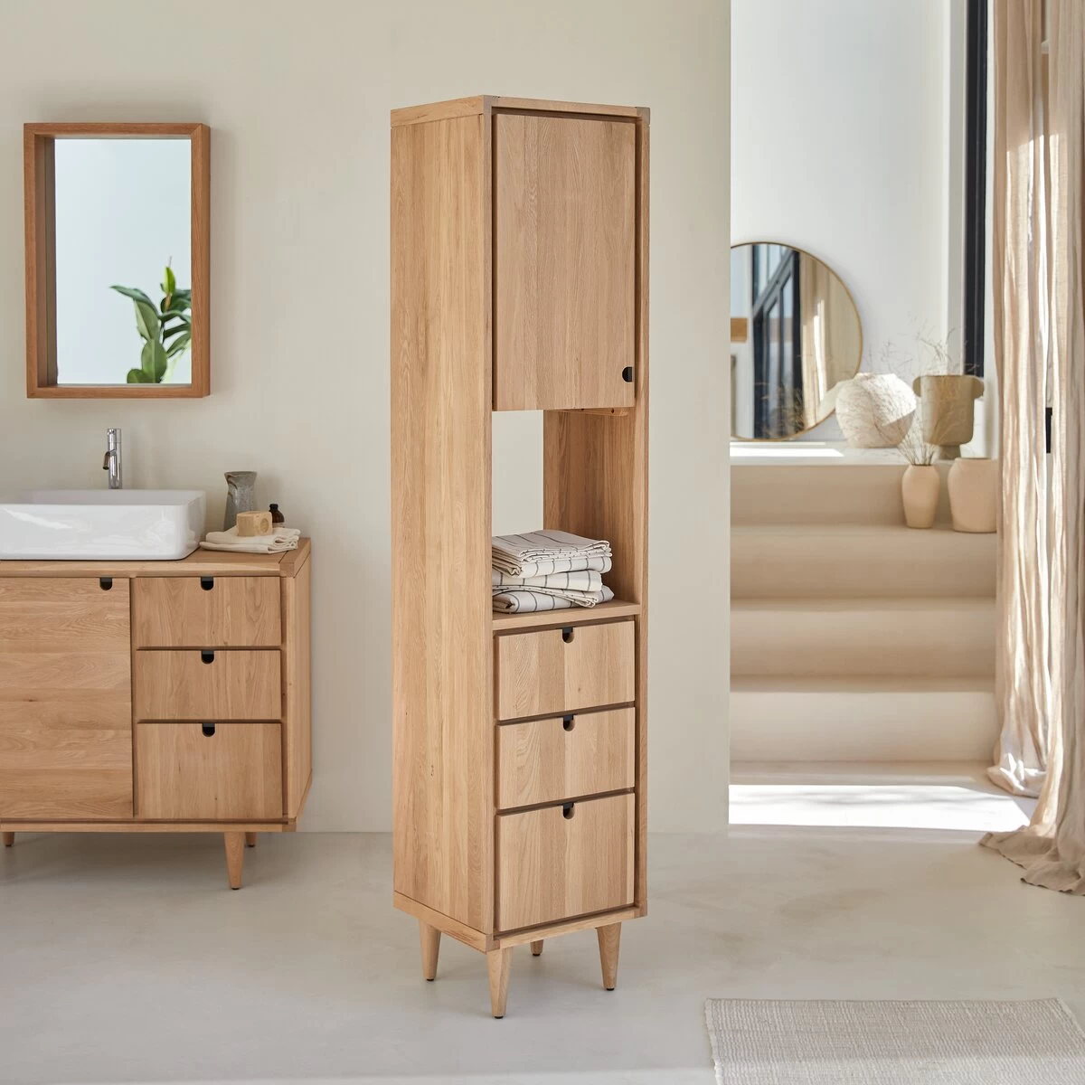 Jonàk - Colonne En Chêne Massif – Image 3