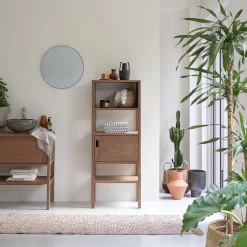 Arty - Colonne En Noyer Massif