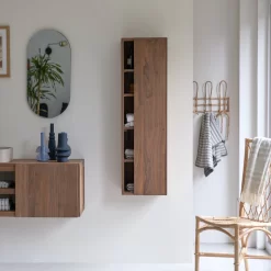 Typo - Colonne En Noyer Massif