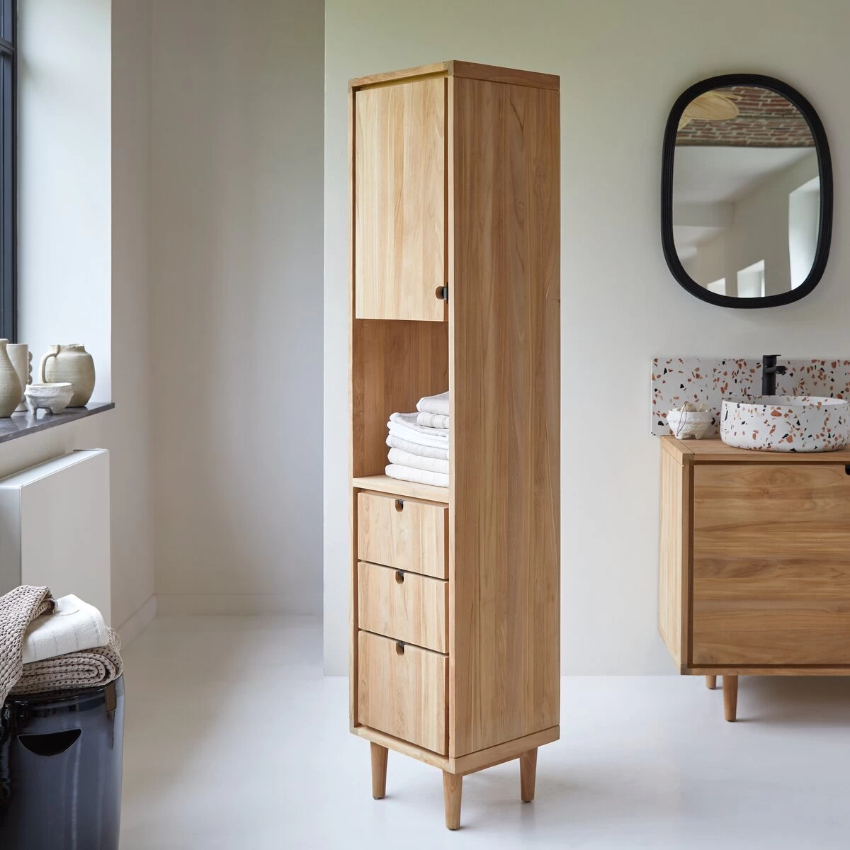 Jonàk - Colonne En Teck Massif – Image 4