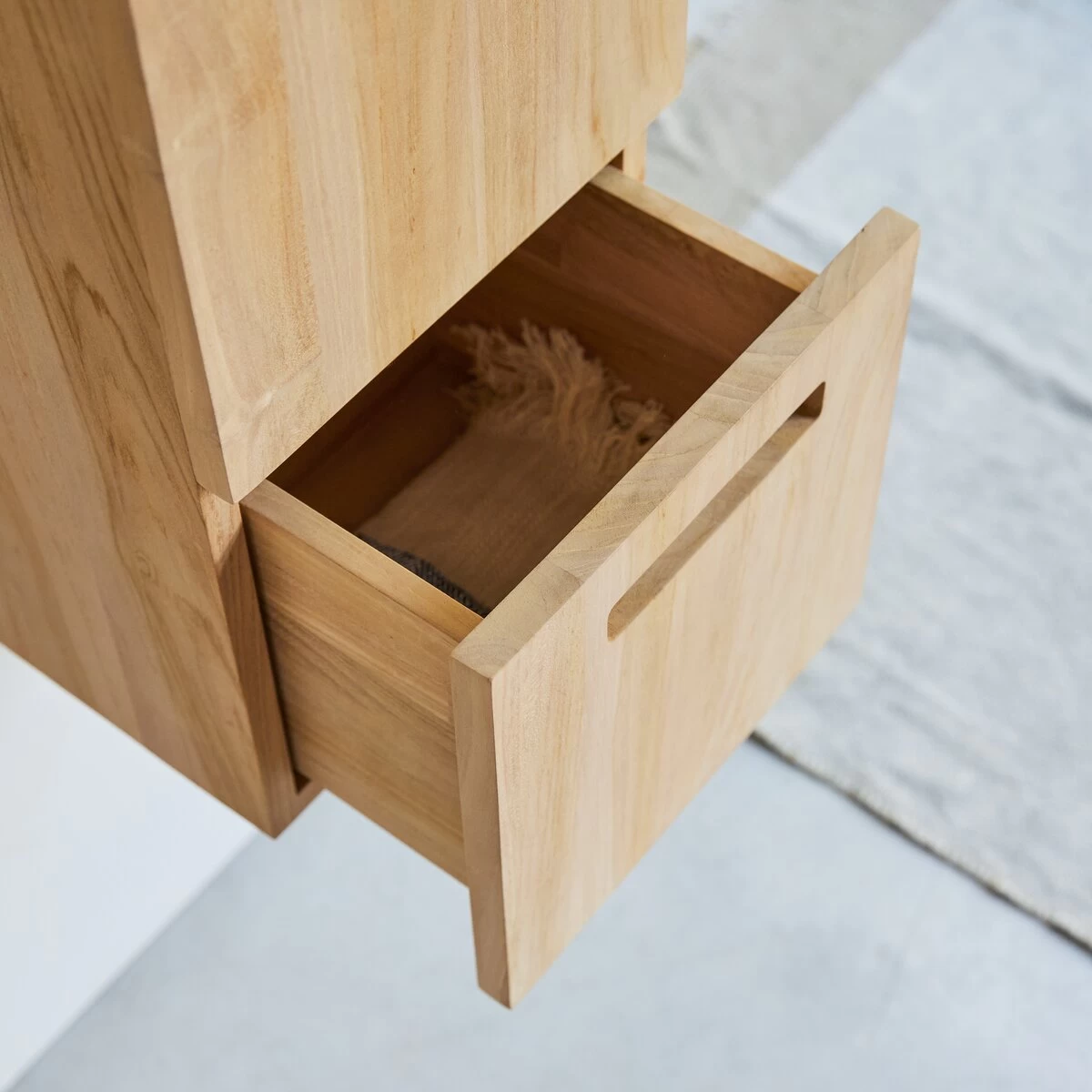 Line - Colonne En Teck Massif – Image 2