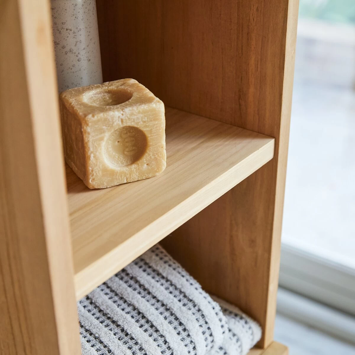 Line - Colonne En Teck Massif – Image 3