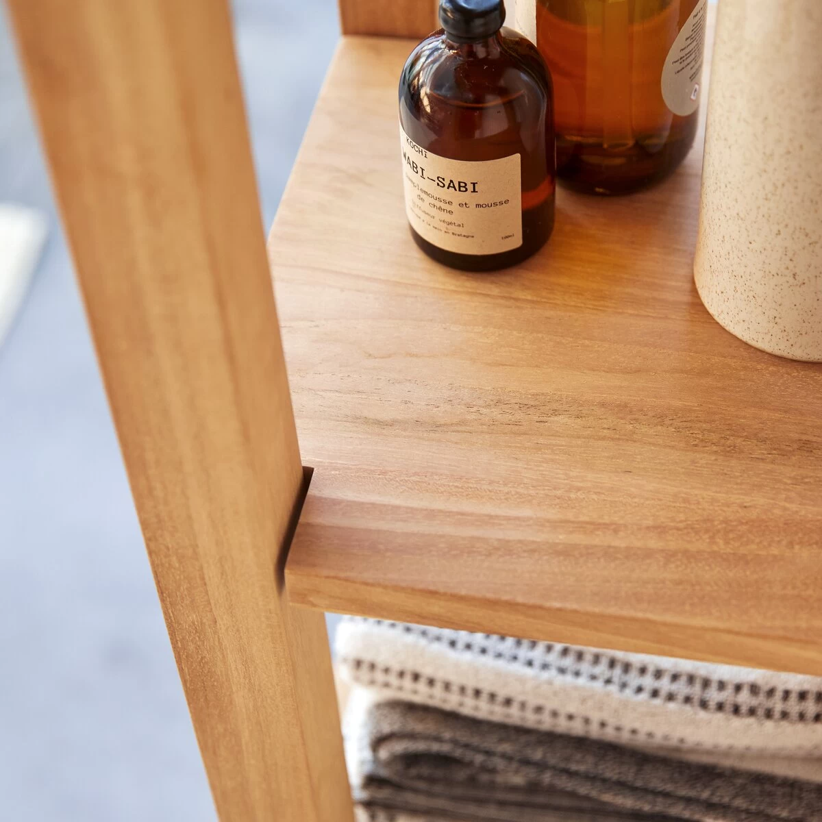 Serena - Colonne En Teck Massif – Image 3