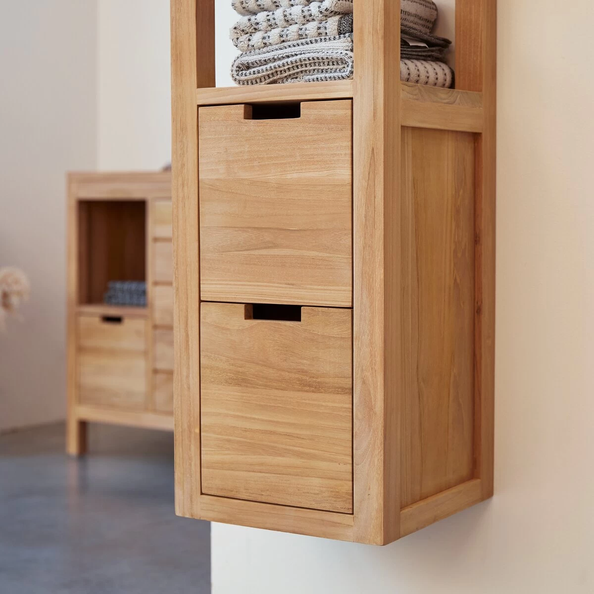 Serena - Colonne En Teck Massif – Image 6