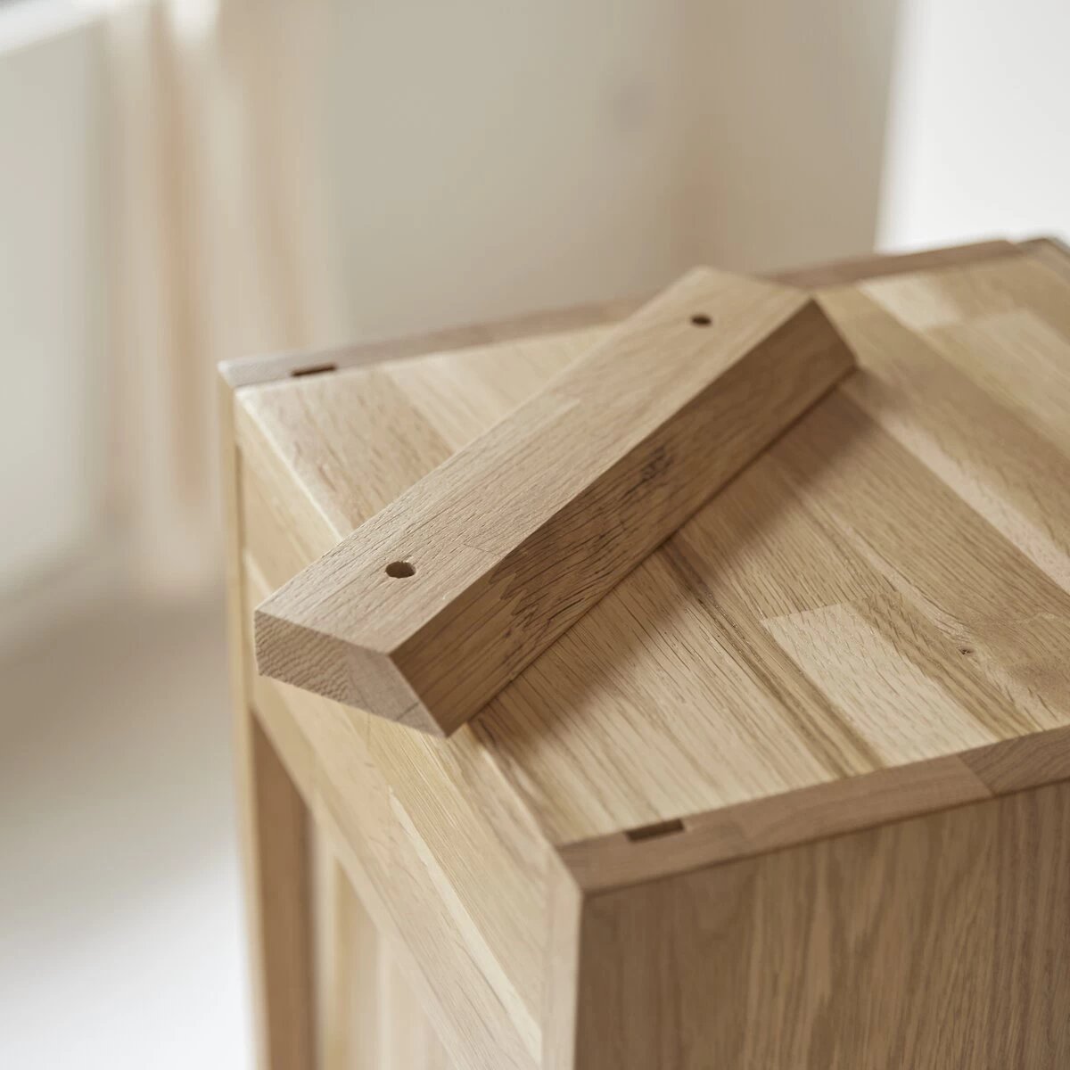 Line - Colonne Miroir En Chêne Massif – Image 5