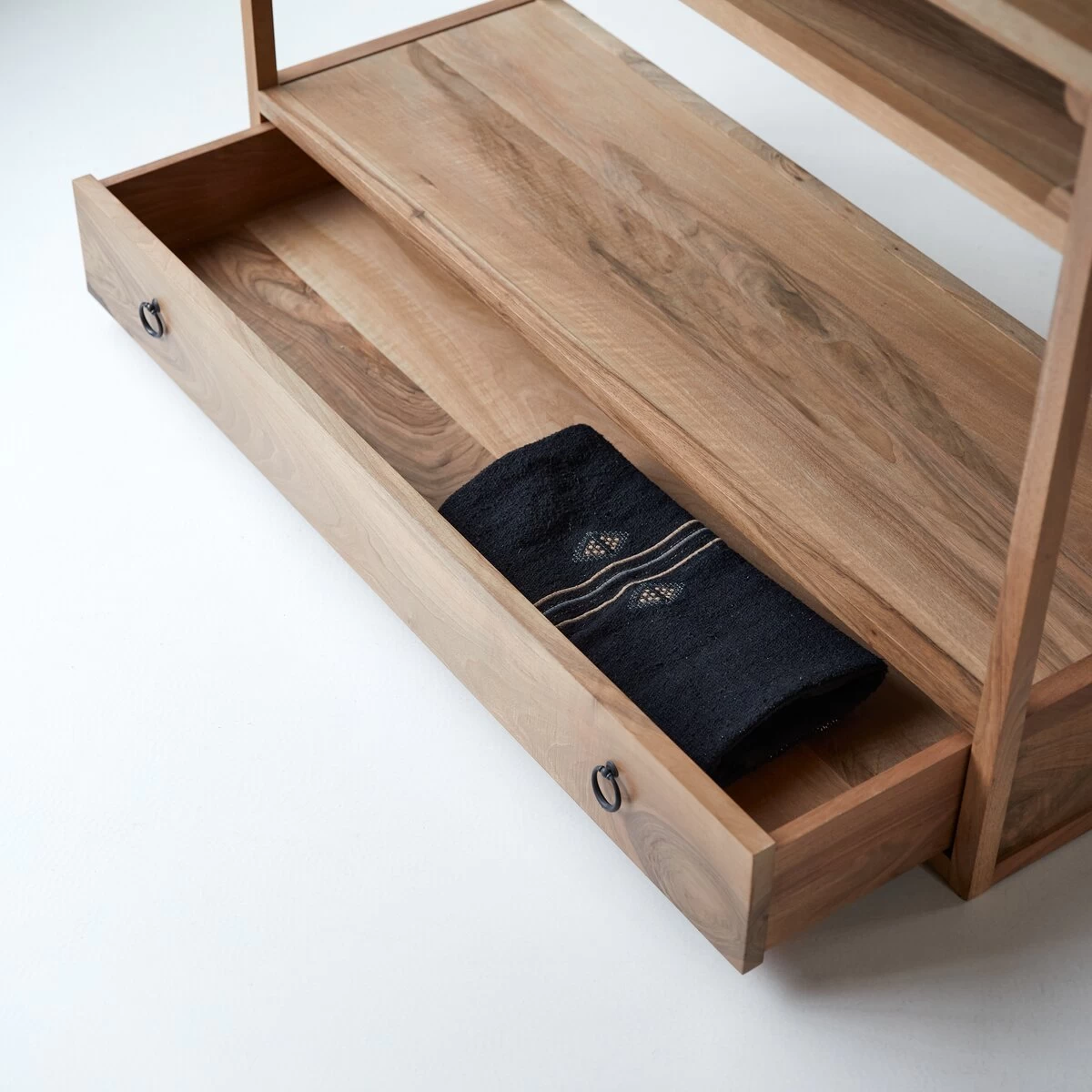 Clovis - Console 1 Tiroir En Noyer Massif Français – Image 7