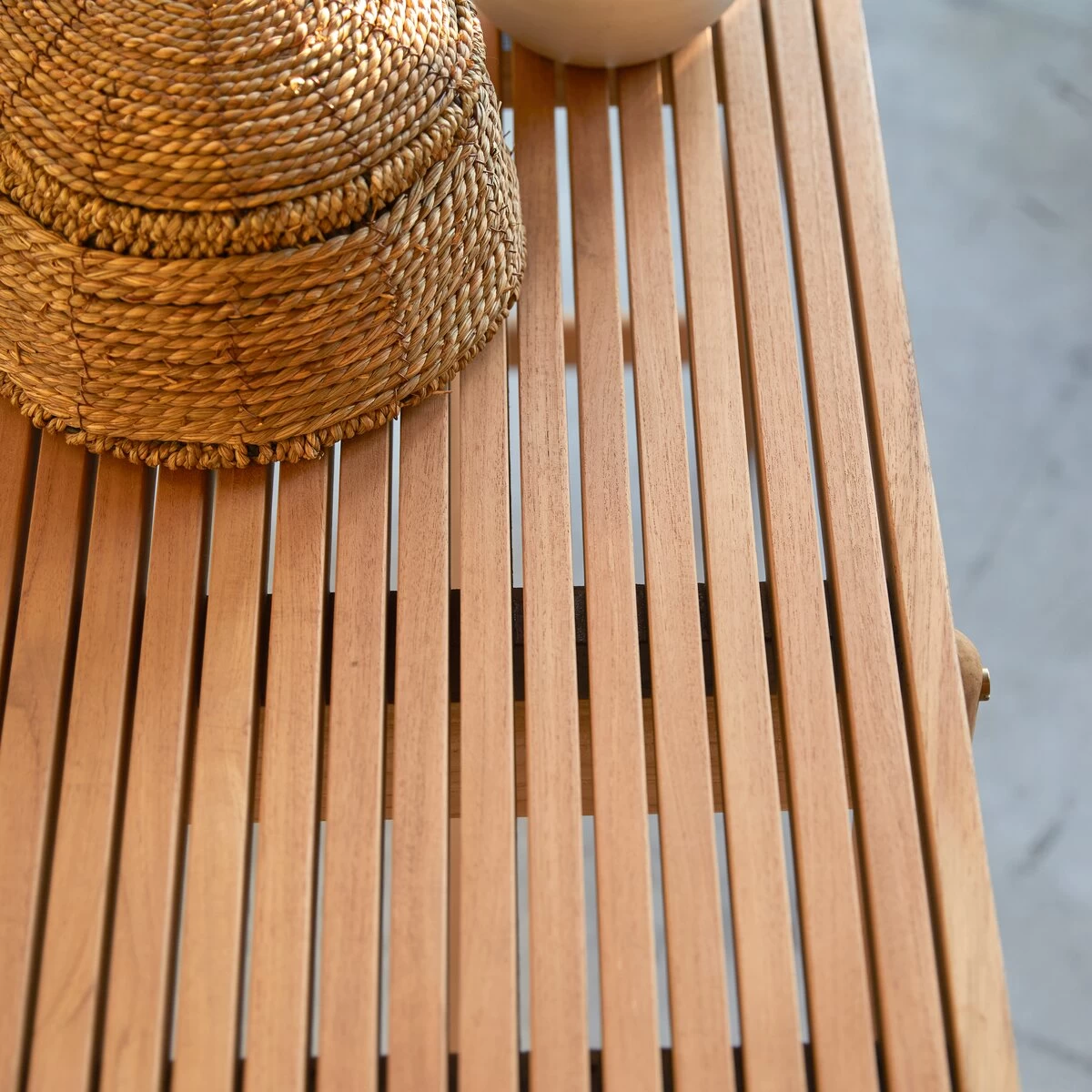 Fado - Console En Teck Massif – Image 2