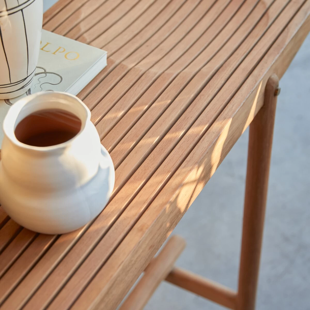 Fado - Console En Teck Massif – Image 8