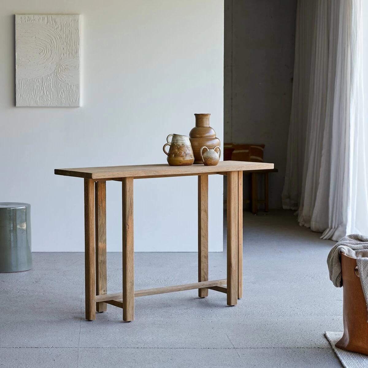 Antonia - Console En Teck Massif Recyclé – Image 4