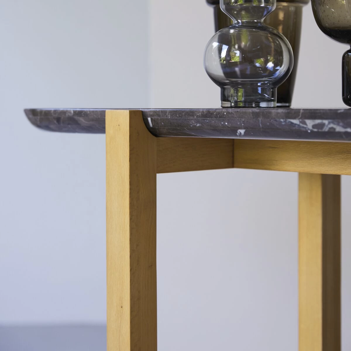 Stoneleaf - Console Stoneleaf En Chêne Massif Et Marbre – Image 7