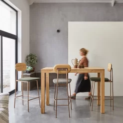 Eden - Table De Bar En Chêne Massif 4-6 Pers