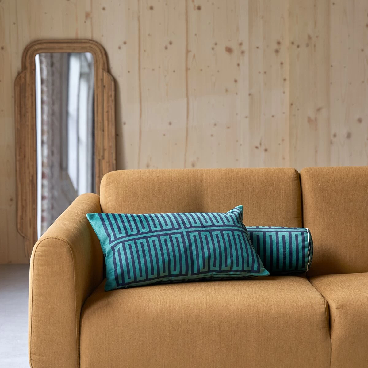 Elios - Coussin Français 50x30 Cm, Green