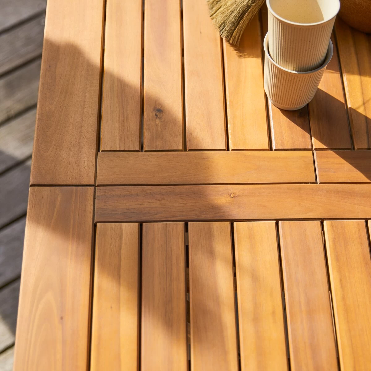 Capri - Ensemble De Jardin En Acacia Massif 4 Chaises – Image 7