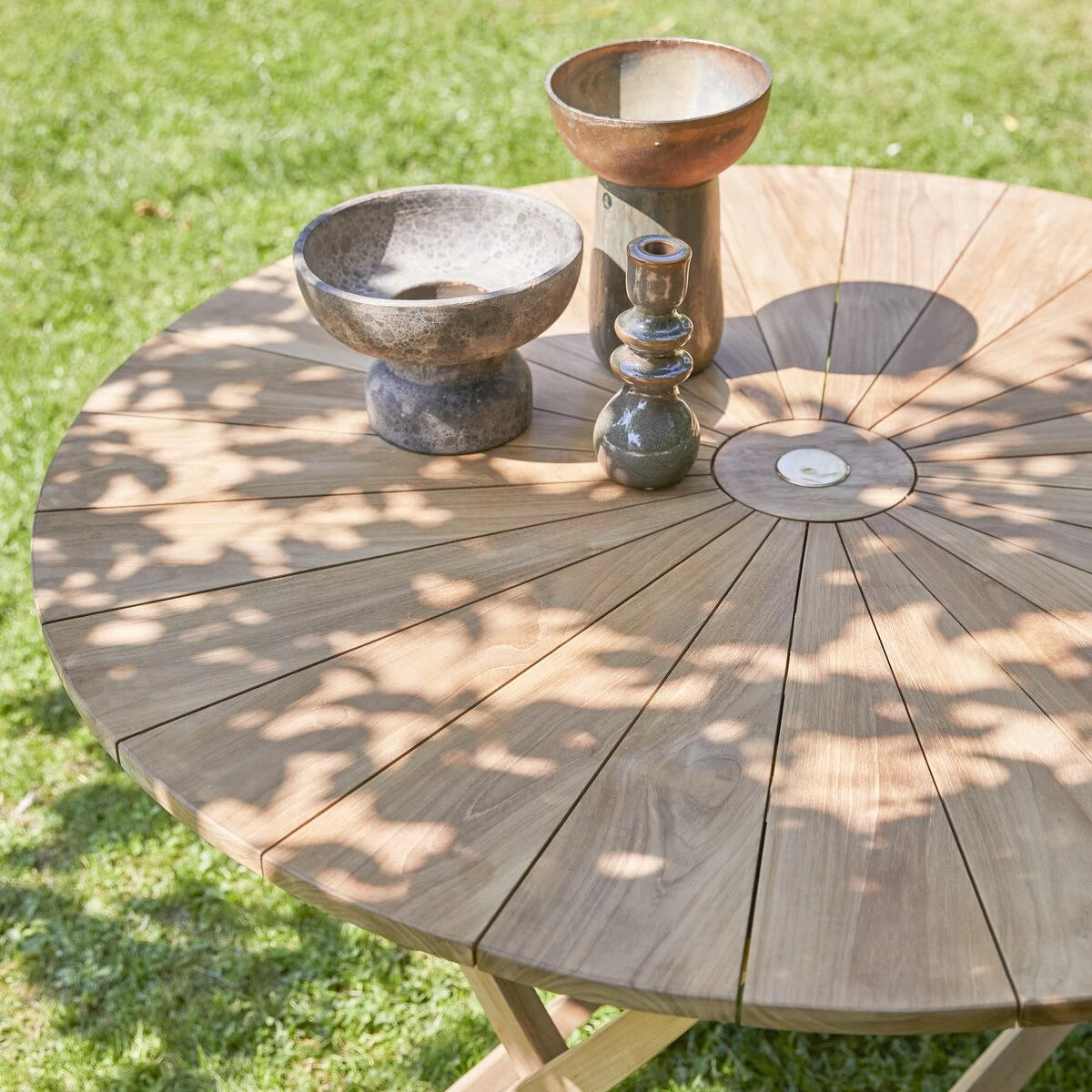 Andria - Ensemble De Jardin En Teck Massif 2 Fauteuils – Image 10