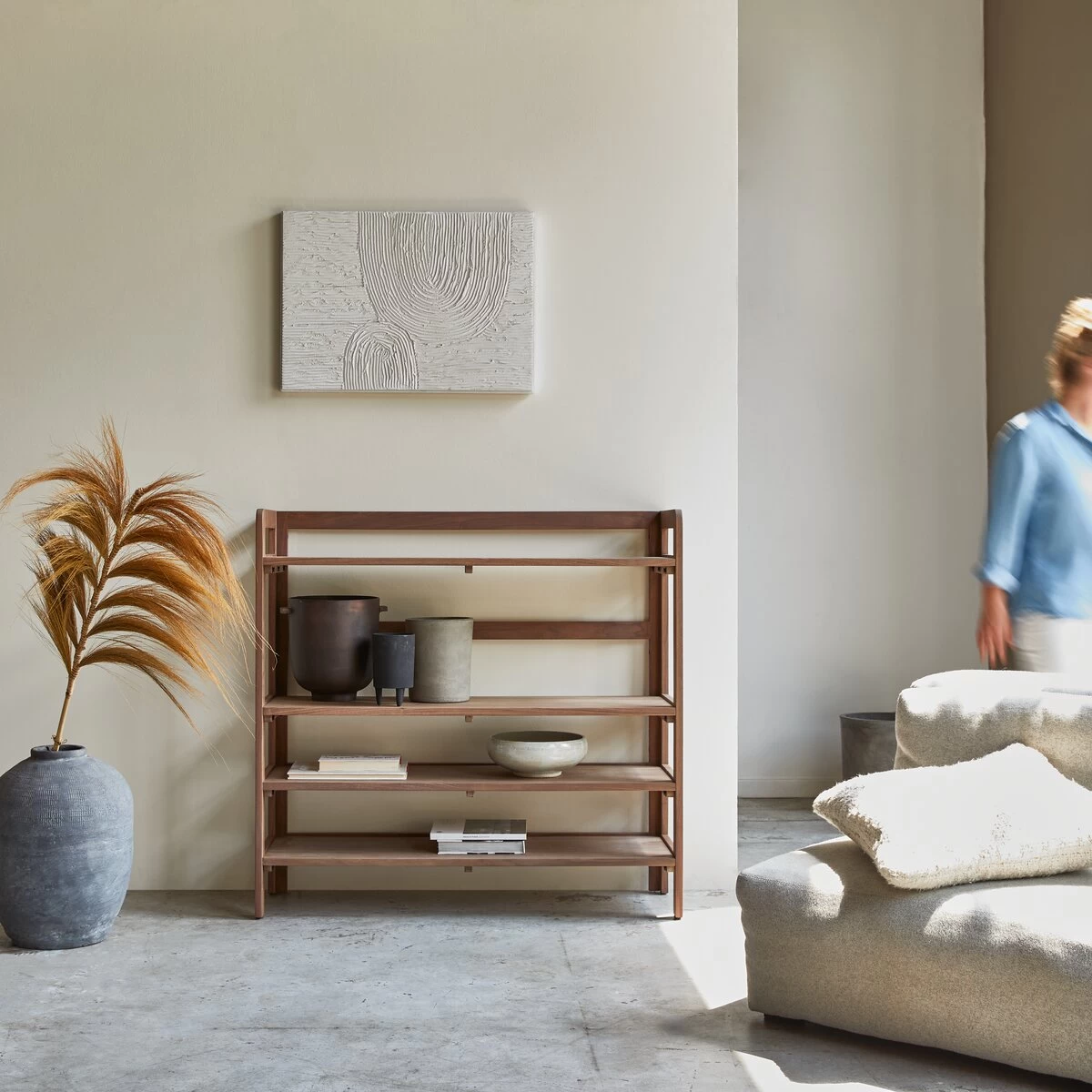 Esmée - Console Haute En Noyer