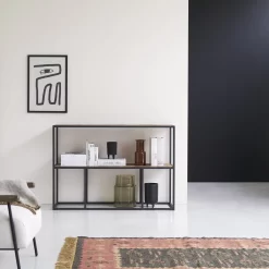 Isak - Etagère En Orme Massif Et Métal