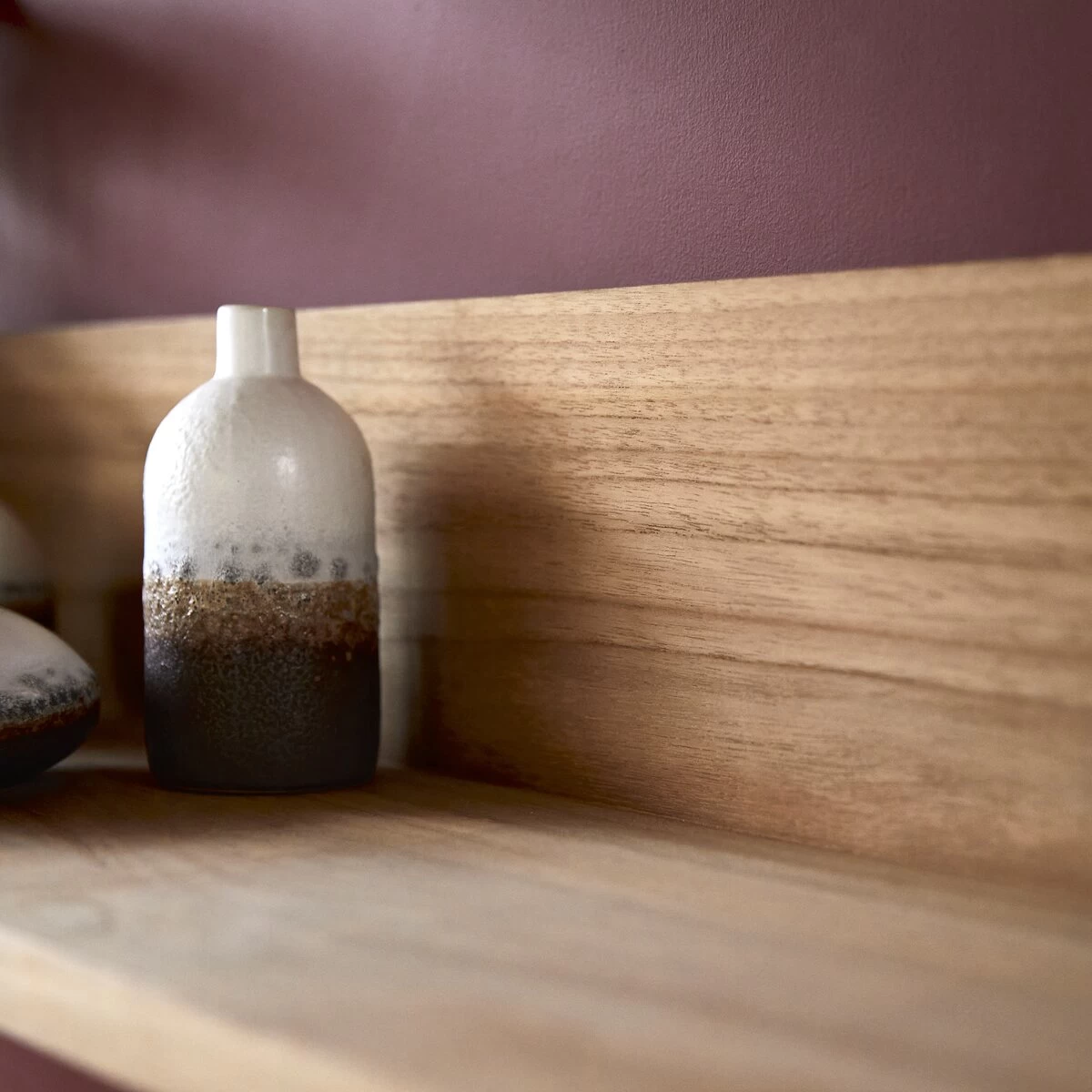 Arty - Etagère Murale En Teck Massif – Image 3