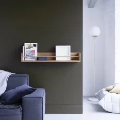 Sasha - Etagère Murale En Teck Massif 100 Cm