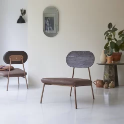 Yutapi - Fauteuil Bas Mohawk Choco En Chêne Massif