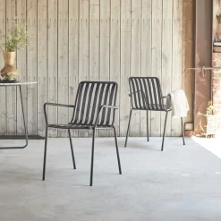 Gaby - Fauteuil De Jardin En Métal Black