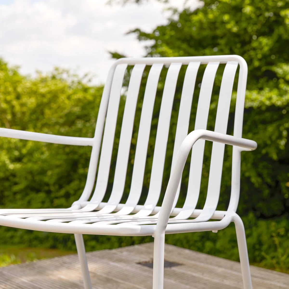 Gaby - Fauteuil De Jardin En Métal White – Image 4