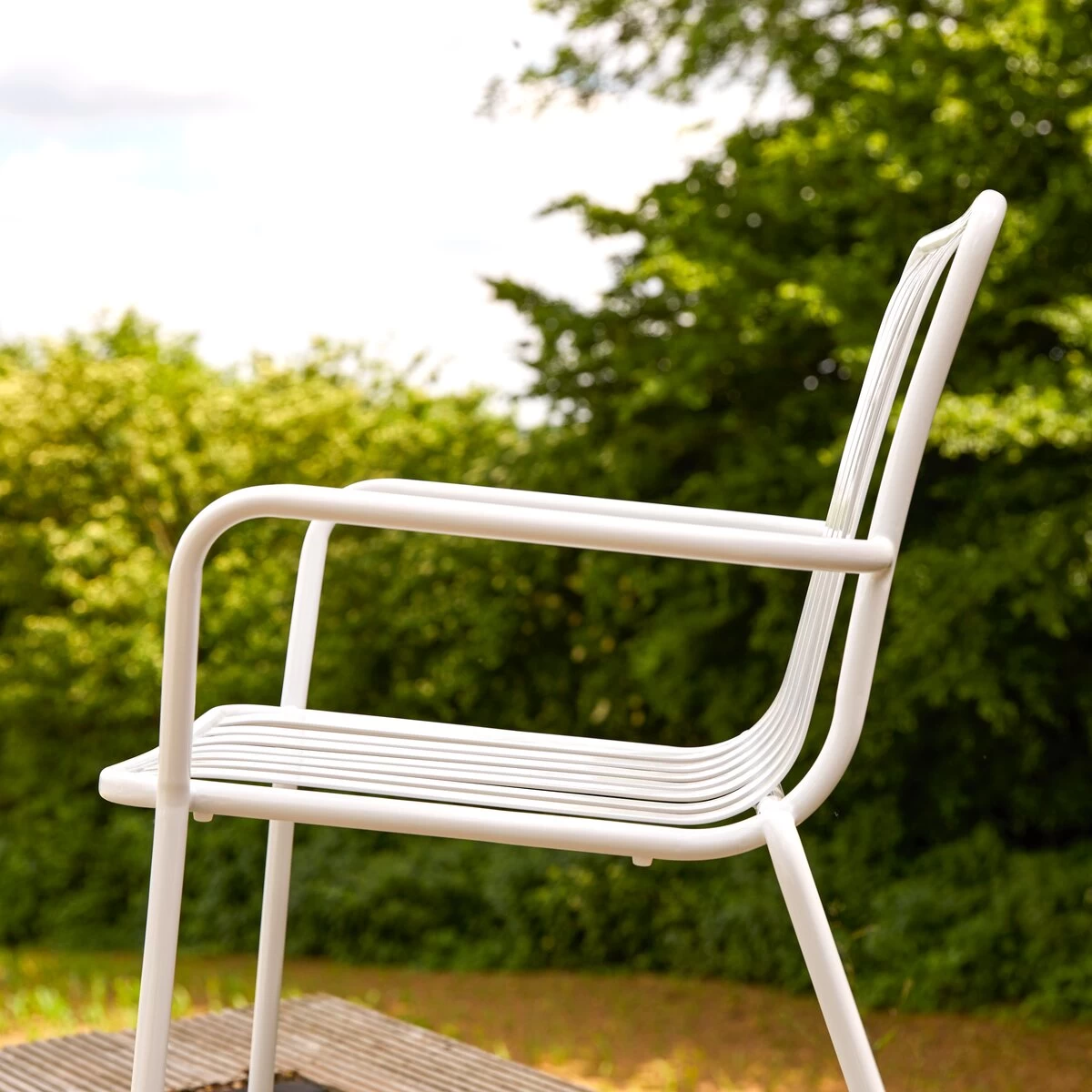 Gaby - Fauteuil De Jardin En Métal White – Image 8