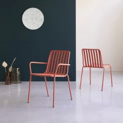 Gaby - Fauteuil En Métal Orange