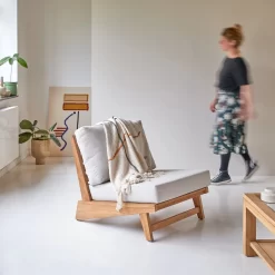 Olia - Fauteuil En Teck Massif