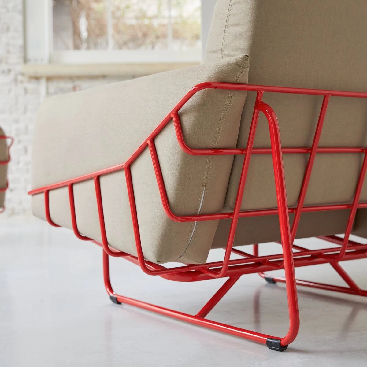 Jonas - Fauteuil En Tissu Camel – Image 5