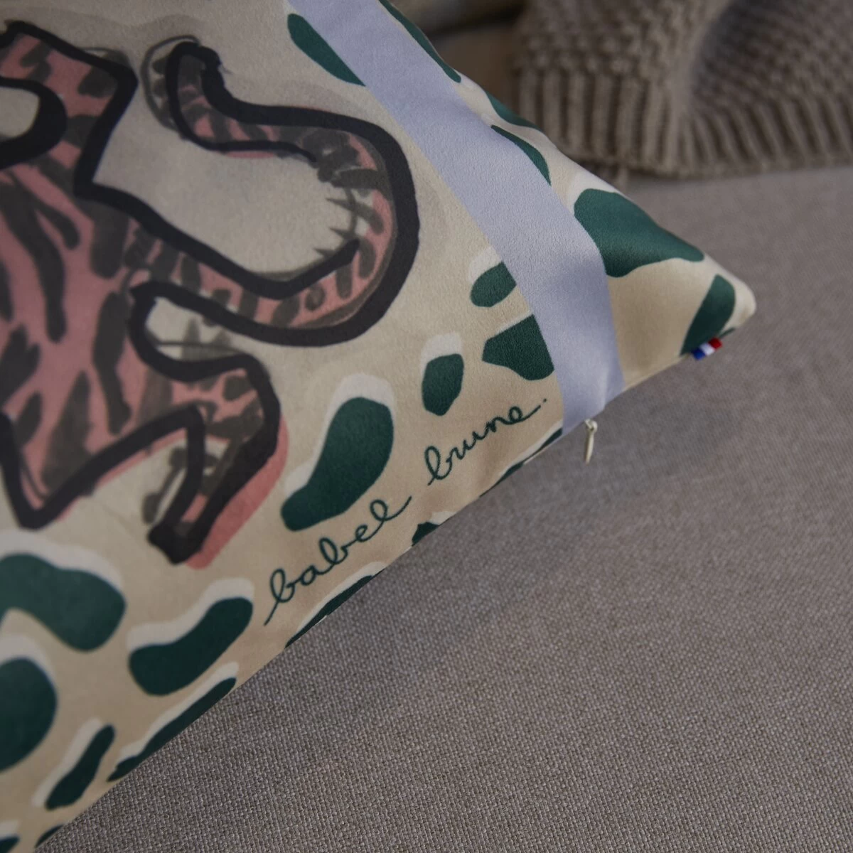 Féline - Coussin Français 50x30 Cm – Image 2