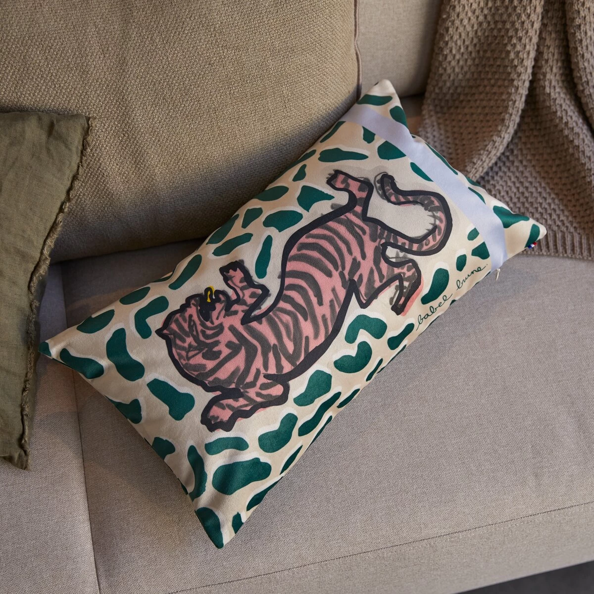 Féline - Coussin Français 50x30 Cm – Image 3