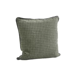 Georgie - Housse De Coussin En Lin 50x50 Cm, Green