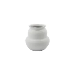 Juno - Vase En Argile, White, 15 Cm