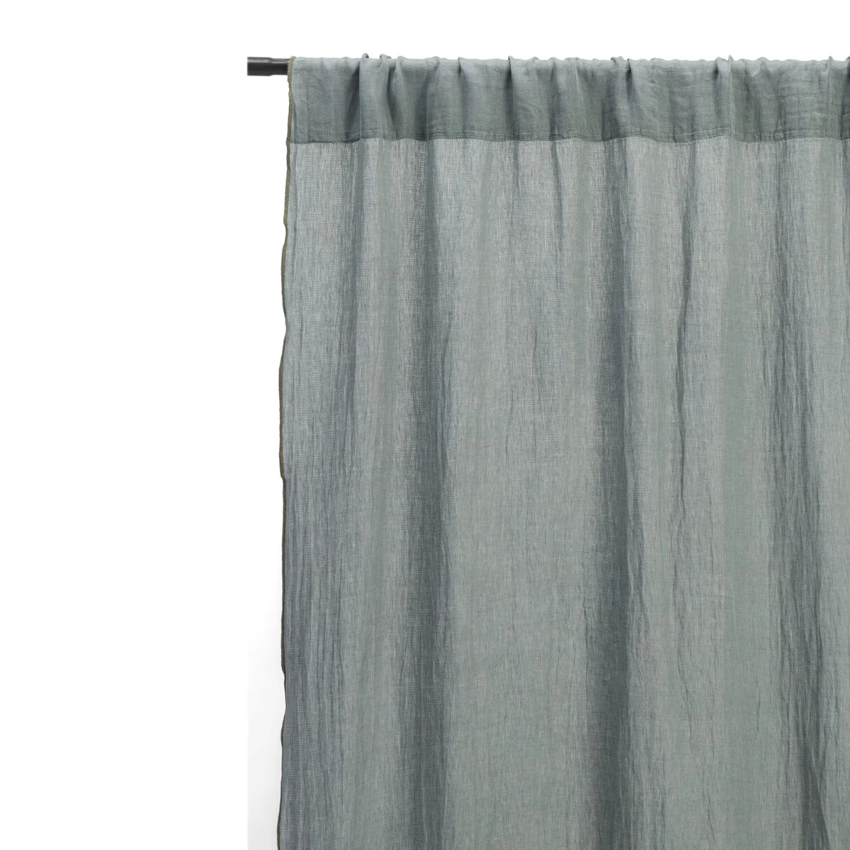 Linen - Rideau En Lin, Deep Forest