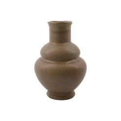 Liva - Vase En Grès, Camel