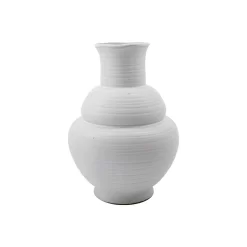 Liva - Vase En Grès, White
