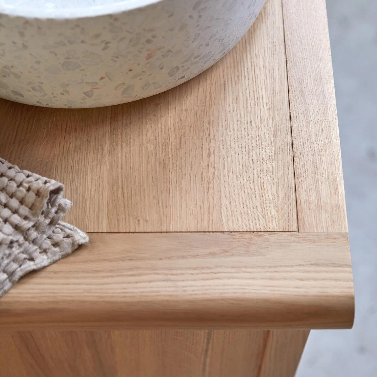 Volute - Meuble Sous Vasque En Chêne Massif 65 Cm – Image 3