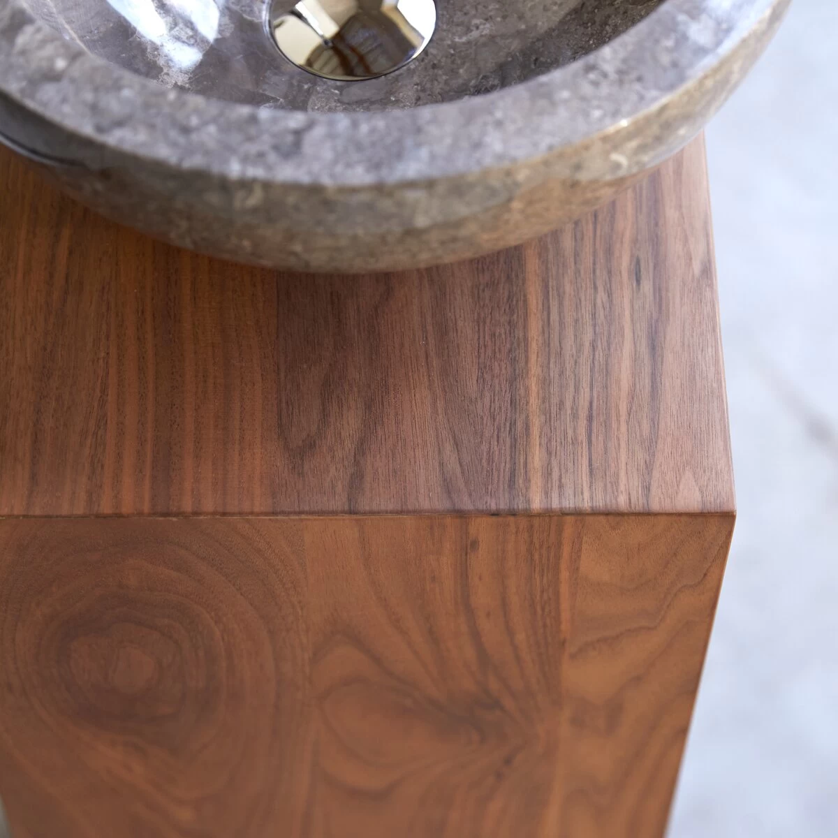 Stelle - Meuble Sous Vasque En Noyer Massif Gauche – Image 3