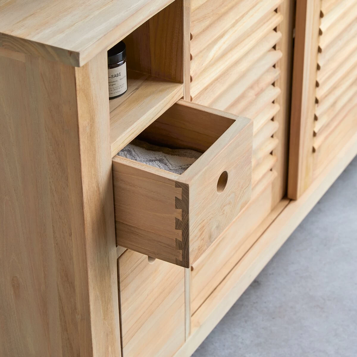 Coline - Meuble Sous Vasque En Teck Massif 145 Cm – Image 5