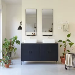 Lizzie - Meuble Sous Vasque En Terrazzo Et Métal 140 Cm