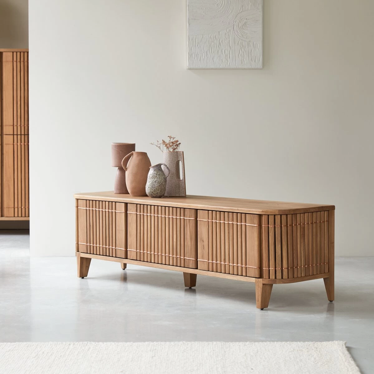 Koppar - Meuble TV En Chêne Massif 160 Cm – Image 6