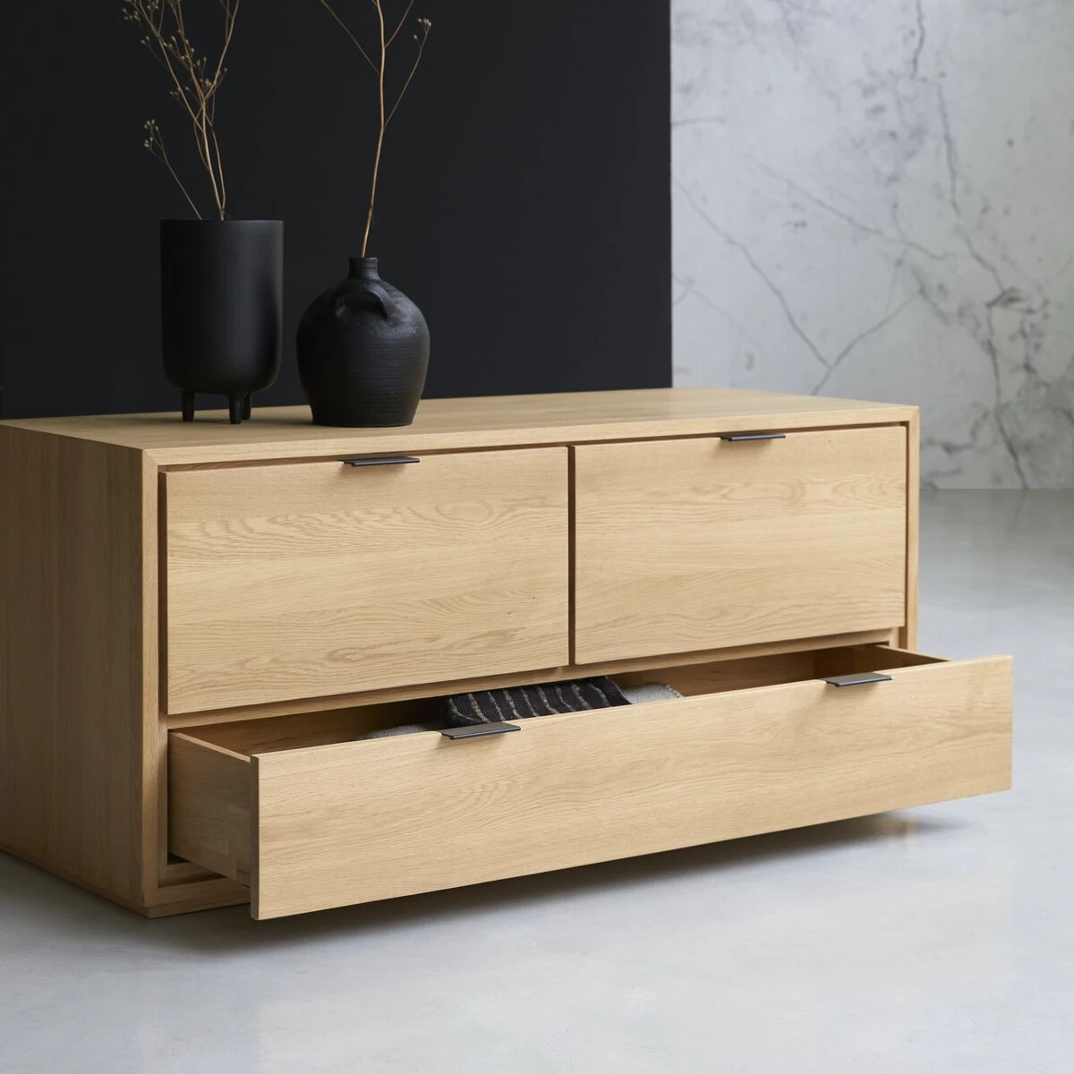 Senson - Meuble TV En Chêne Massif 120 Cm – Image 5