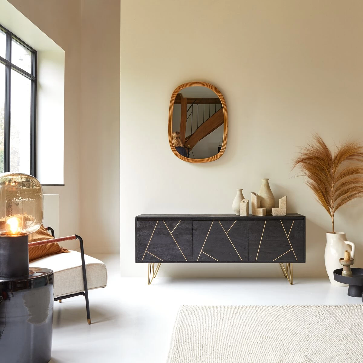 Liv - Meuble TV En Manguier Massif 150 Cm