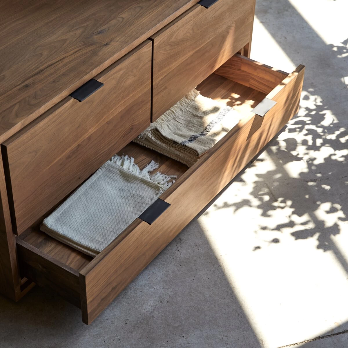 Senson - Meuble TV En Noyer Massif 120 Cm – Image 5