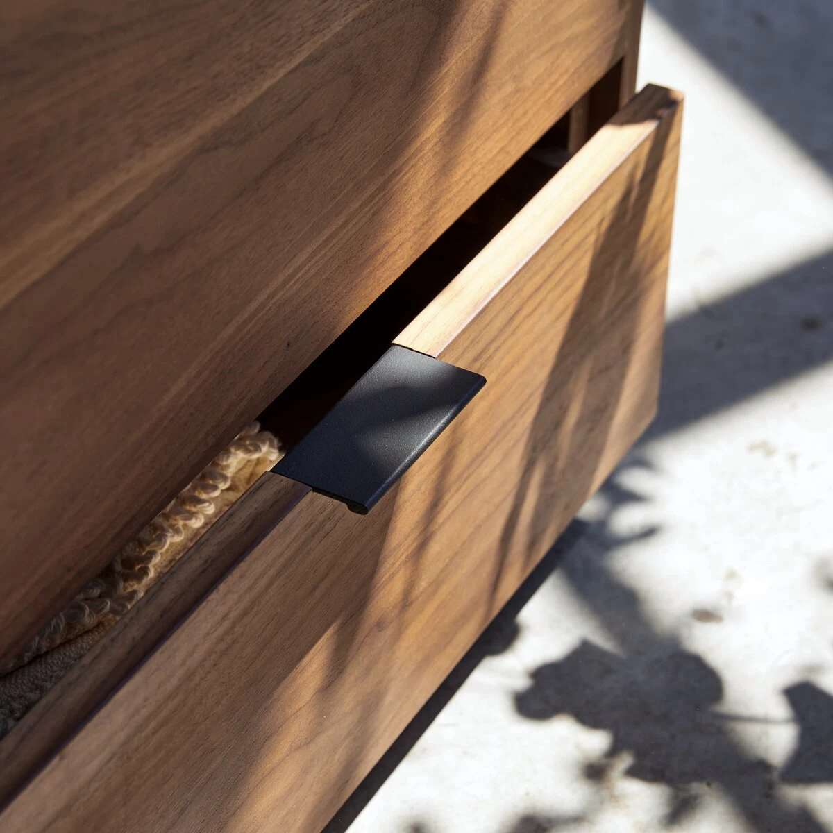 Senson - Meuble TV En Noyer Massif 120 Cm – Image 6