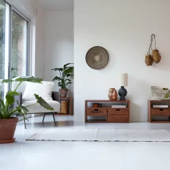 Kwarto - Meuble TV En Palissandre Massif 85 Cm