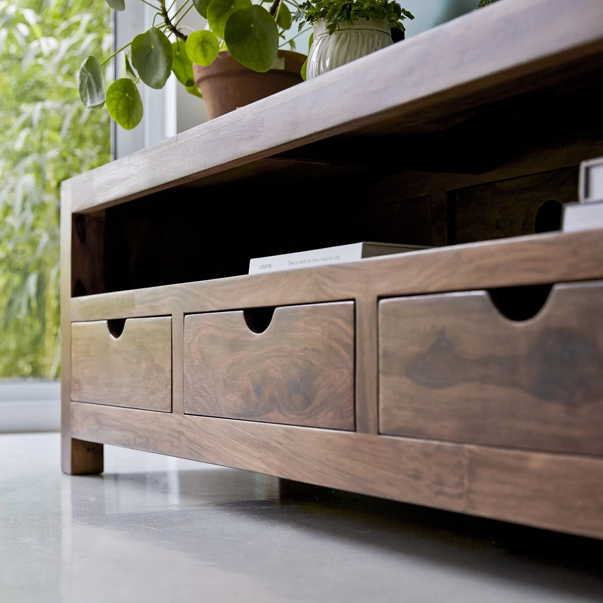 Oliver - Meuble TV En Palissandre Massif 200 Cm – Image 4