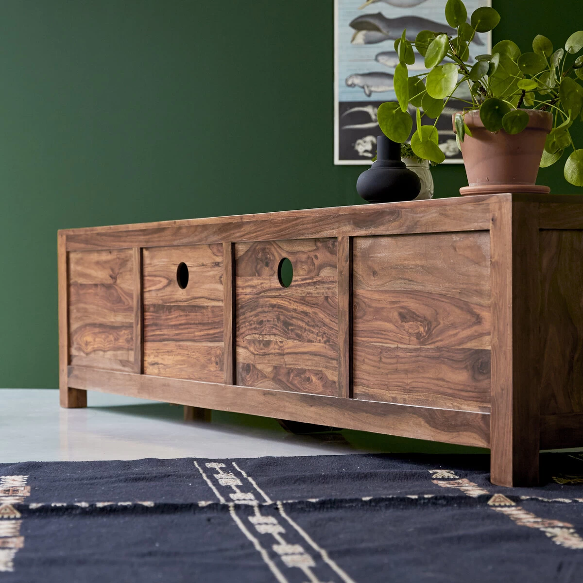 Oliver - Meuble TV En Palissandre Massif 200 Cm – Image 6