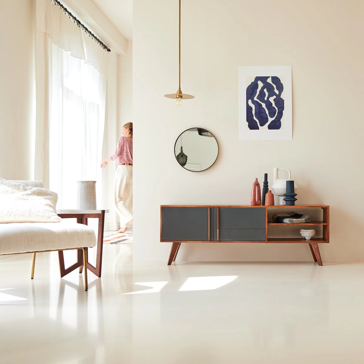 Niels - Meuble TV En Palissandre 150 Cm